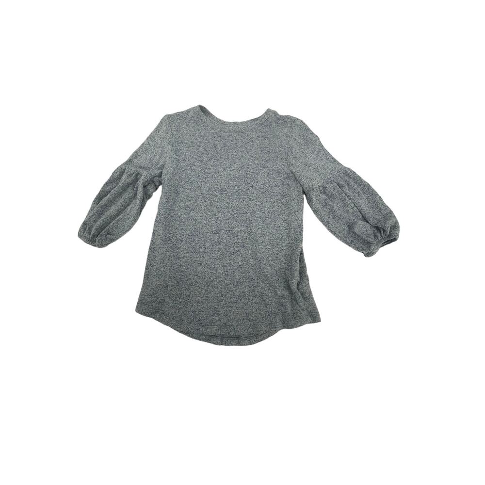 Gap Kids Girls Gray Balloon Sleeve Blouse Youth Size Medium 8